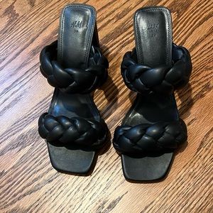 H&M braided heeled sandals